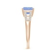 thumbnail image 3 of ANGARA Natural Solitaire Emerald-Cut 1.5 ct Tanzanite Split Shank Ring in 14K Rose Gold for Women (Size-7mm) | December Birthstone, Anniversary, Jewelry Gift for Women | Natural Tanzanite Ring, 3 of 8