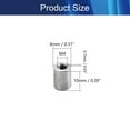 thumbnail image 2 of HUGFEGWE Round Connector Nuts M4 X 0.7 -Pitch 10mm Length Threaded Sleeve Rod Coupling Nut for Connect Two Threaded Shafts 10PCS CJB91-25811, 2 of 8