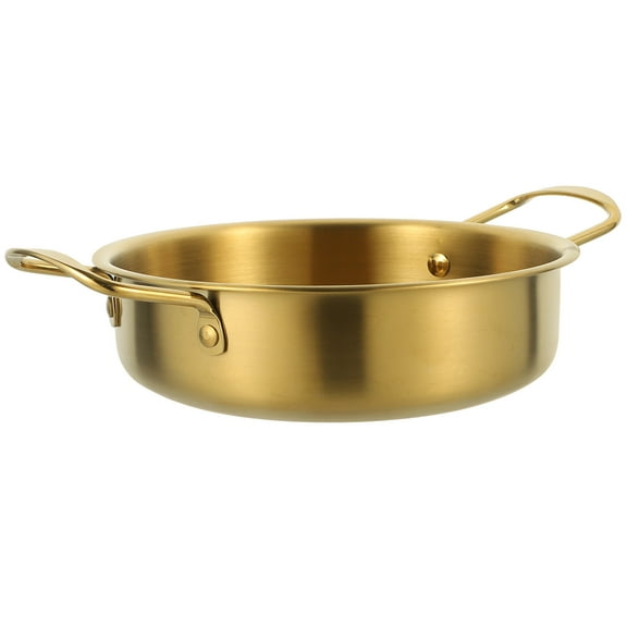 WRITWAA Stainless Steel Wok Pan for Stir Fry and Hot Pot, Multipurpose Cookware Ideal for Small Gatherings and Family Meals