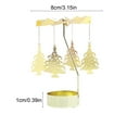thumbnail image 3 of hengsof Rotating Christmas Candlestick Gold Tree & Snowflake Design Decor for Tables Living Room Holiday Gatherings Ideal for Christmas Decor, 3 of 6