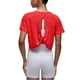 thumbnail image 1 of Remera CRZ YOGA Crop Manga Corta con Espalda Abierta Roja Talle Grande, 1 of 7