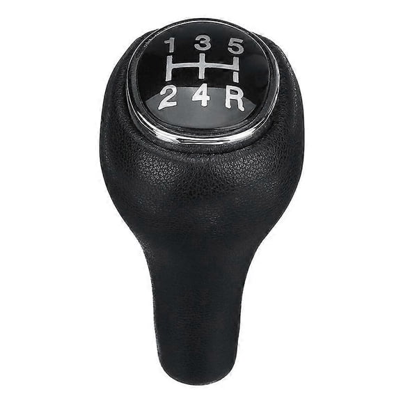 5-Speed Manual Leather Gear Shift Knob Shifter Lever