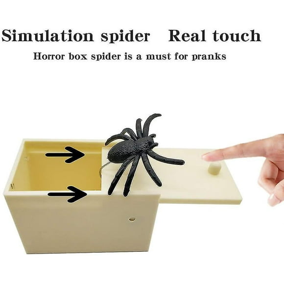 Fun Spider Money Surprise Box,rubber Spider Prank Box,handcrafted Spider In Box Prank