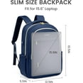 thumbnail image 2 of Lovevook Laptop Backpack for Women, Stylish Business Travel Work Bag with USB Charging Port, Water-Resistant Nurse Teacher College Computer Bag Daypack Fits up 15.6" Laptop, 2 of 8