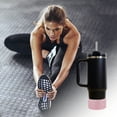 thumbnail image 4 of Unique Bargains 1 Pc Protective Flash Faux Diamond Water Bottle Boot Pink Silicone, 4 of 5