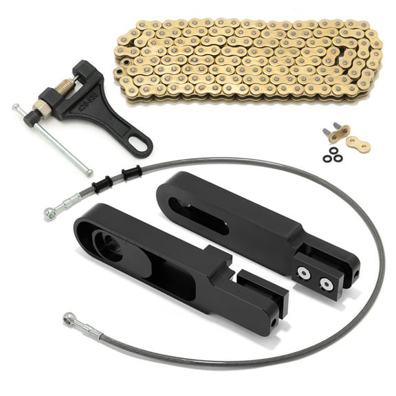 6"-9" Swingarm Extensions Brake Line Chain Remover for Kawasaki ZX6R Ninja 2007 2008