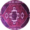 thumbnail image 1 of Ahgly Company Indoor Round Persian Purple Traditional Area Rugs, 5' Round, 1 of 4
