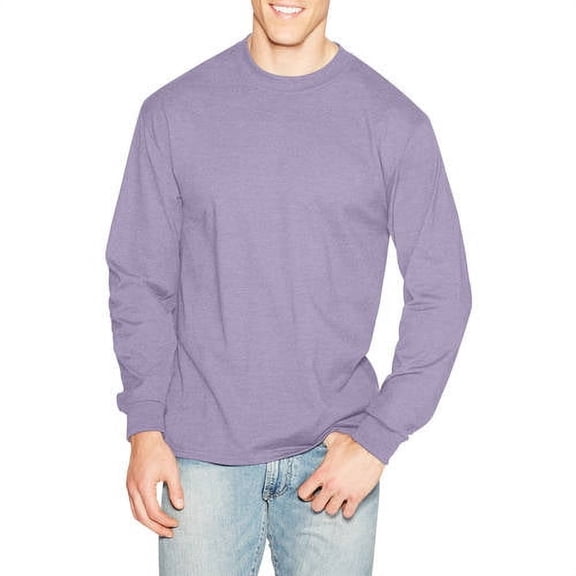 Hanes Mens Premium Beefy-T Cotton Long Sleeve T-Shirt, Sizes S-3XL