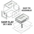 thumbnail image 2 of Clear Extra Large Lottery Box with Pocket, Lock and Keys, 2 of 4