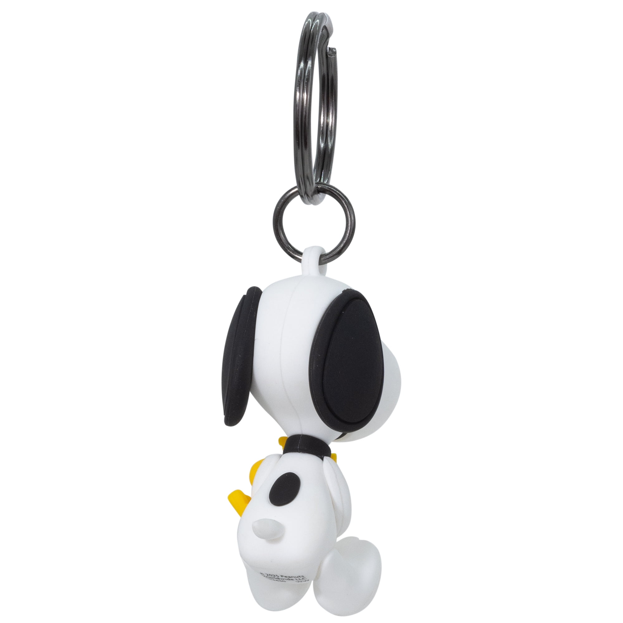 Yupbizauto Peanuts Snoopy & Woodstock 3D Keychain with Little Tree Air Freshener – Officially Licensed Car Key Ring Bundle Gift Set for Bags, Keys & Backpacks