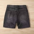 thumbnail image 5 of Men's Jorts Baggy Jean Shorts Mid Waist Vintage Washed Summer Denim Shorts 5 inch Black, 5 of 9