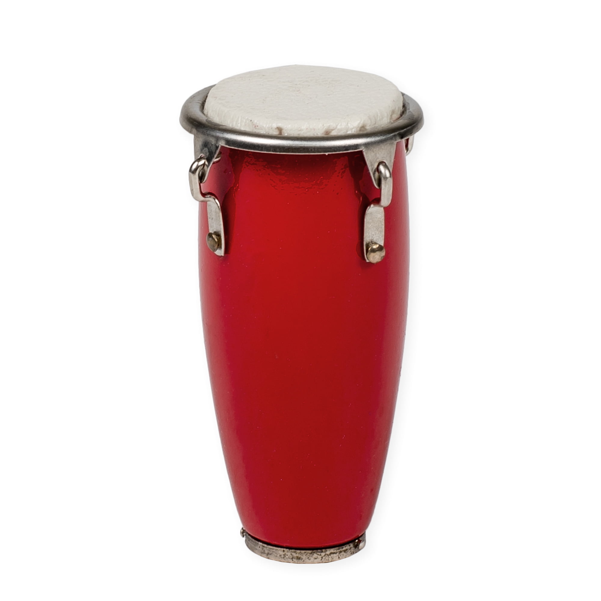Home & Kitchen Conga Drum Miniature Replica Mahogany Tone 2 x 2.5 Resin