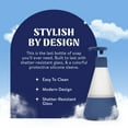 Cleancult Liquid Hand Soap Glass Dispenser, Shatter Resistant, Midnight