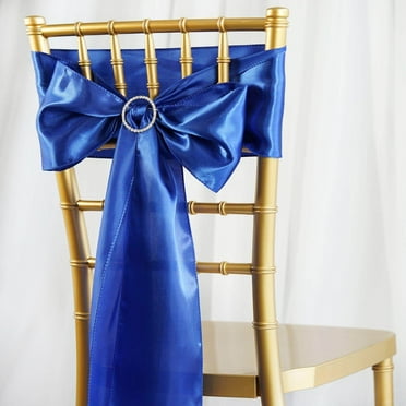 Efavormart 5 Pack | Ivory Satin Chair Sashes | 6"x106" - Walmart.com