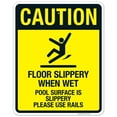 thumbnail image 1 of Floor Slippery When Wet Sign, Pool Sign,, 1 of 1