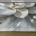 thumbnail image 5 of Ambesonne Grey Place Mats Set of 4, Realistic Magnolia Abstract, Standard Size, Ecru Purpleblue Coconut, 5 of 5