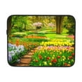 thumbnail image 7 of Colorful Tulip Flower Garden 15 inch Portable Laptop Sleeve Compatible with MacBook Air Notebook Computer Case for Men Women College School Students, 7 of 7