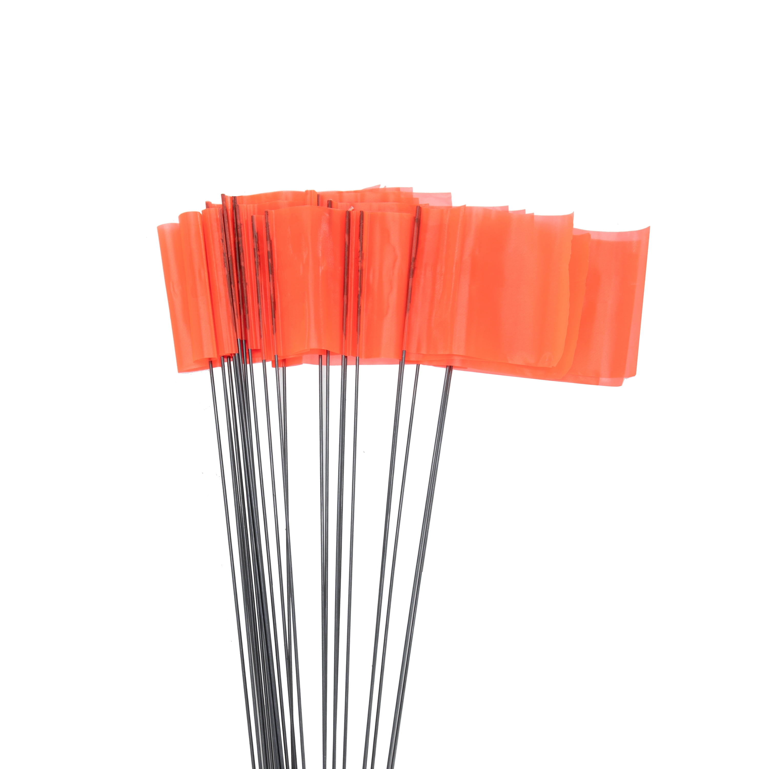Hyper Tough Safety Marking Flags, Orange, 25 Count