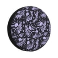 thumbnail image 2 of LNWH Vintage Skulls Flowers Pattern Waterproof Spare Tire Cover, Universal Spare Tire Wheel Covers 16 inch, 2 of 8