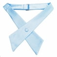 thumbnail image 3 of TOPTIE Nœud Papillon Croisé Ajustable en Polyester pour Uniforme Scolaire pour Femmes, Bleu Pâle, 3 of 10