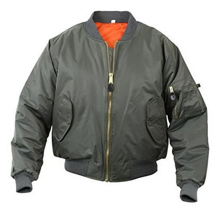 Kids MA-1 Flight Jacket - Size Large Sage