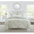 thumbnail image 1 of Laura Ashley Madelynn Collection Luxury Ultra Soft Comforter, All Season Premium Bedding Set, Stylish Delicate Design for Home DÃ©cor, Queen, Duck Egg, 1 of 11