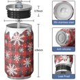 thumbnail image 3 of 12 Oz Christmas Coffee Travel Mug with Lid, Double Wall Vacuum Reusable Stainless Steel Water Bottle Leak Proof Insulated Hot Cold Coffee Cup Gift for Women Mens,Red(1pcs), 3 of 5