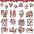 thumbnail image 4 of JeashCHAT 12Pcs Valentines Ornaments Western Cowboy Theme Valentine's Day Hanging Decorations for Tree Decor, Love Decorative Hanging Tags Valentines Party Wedding Favors, 4 of 9