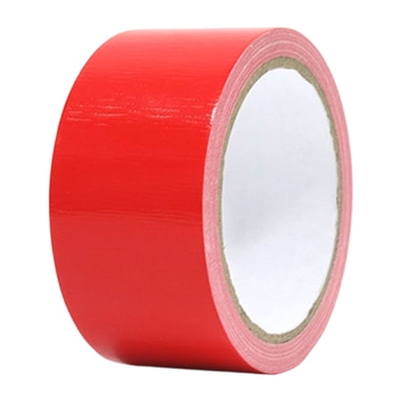 Duct Tape Strong Adhesive Cloth Tape Floor Marking Carpet Binding Tape No Curling Edges Multipurpose Repair Sealing Tape 10M Red