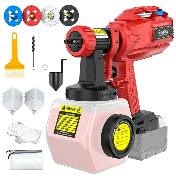 Cordless High Speed Paint Sprayer, Compatible With Milwaukee Battery, With 43000 Rpm Motor, Professional-level Power, 1200 Ml Large Capacity Container （Tool Only）
