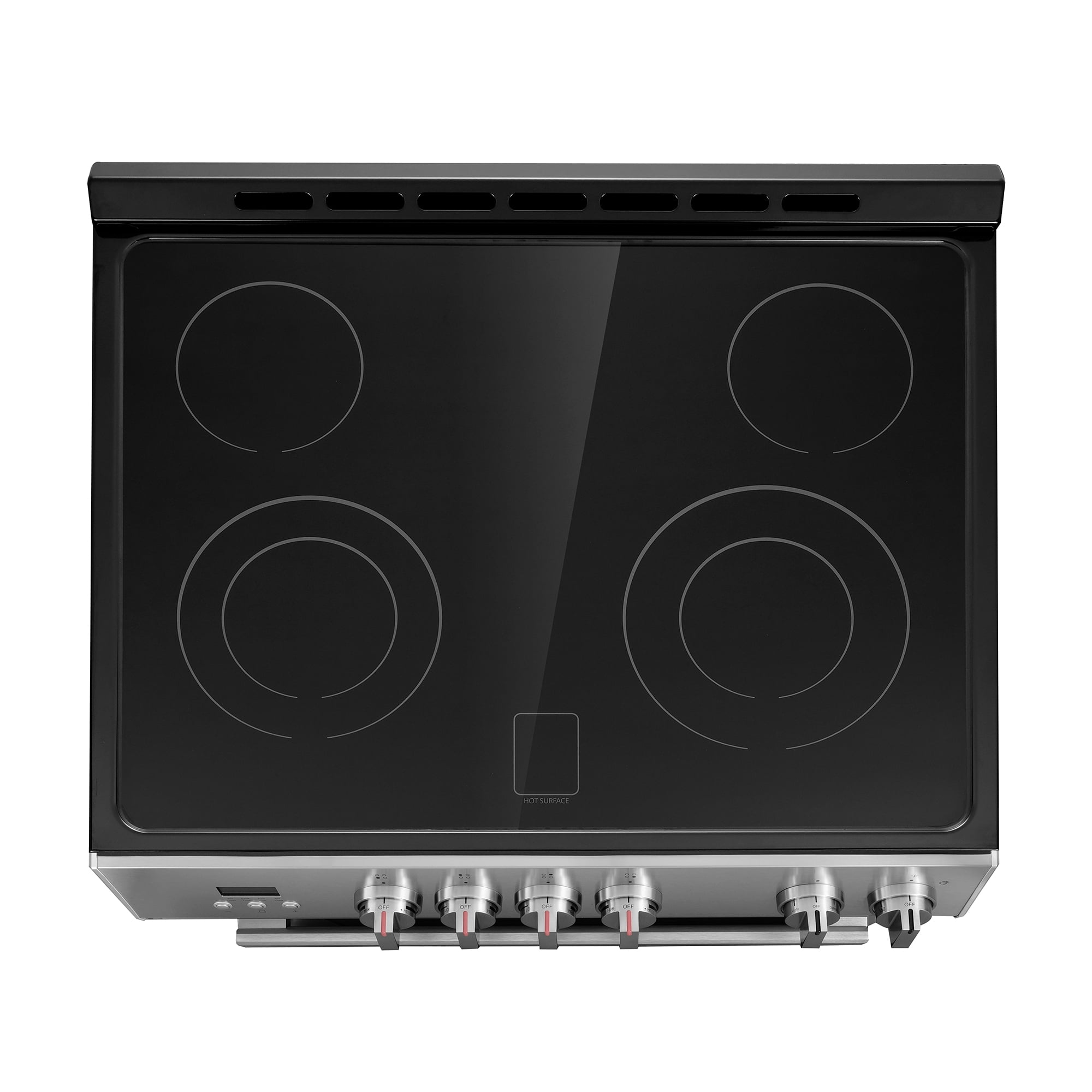 Cosmo 30 in. Stellar Collection 4.9 cu. ft. Electric Range with 4 Burner Glass Cooktop and Convection Oven in Stainless Steel