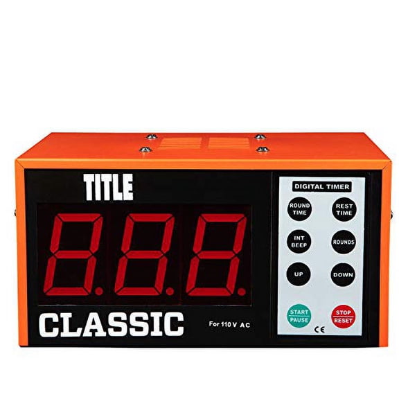 Title Classic XL Digital Gym Timer - Gym Clock, Interval Timer, Workout Timer, Boxing Timer, Gym Clock Timer, Interval Timer for Workout, Gym Timer, Boxing Equipment