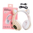 thumbnail image 1 of Auriculares Auriculares con luz intermitente LED Adorable micrófono inalámbrico recargable para juegos Auricular 5.0 compatible con Bluetooth, Caqui kenally EL000090-07B, 1 of 2
