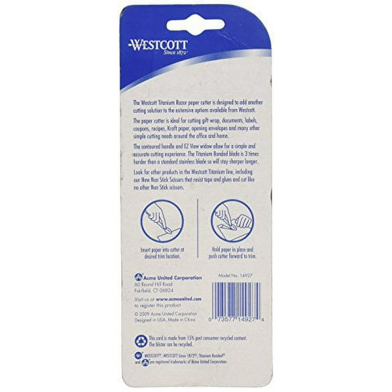 Buy Westcott Titanium Razor Paper Cutter Handheld