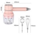 thumbnail image 3 of Batidora de mano eléctrica - Juego de batidor de huevos inalámbrico 3 en 1 para cocina (rosa) Sywqhk Libre de BPA, 3 of 8