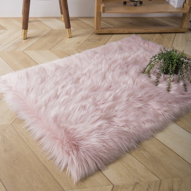 Deluxe Ultra Soft Faux Sheepskin Fur Series Fluffy Decorative Indoor