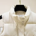 Women'S Puffer Vest Winter Warm Puffer Vest Crop Sleeveless Outerwear