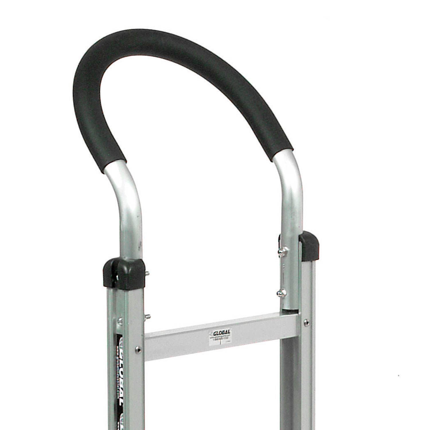 Aluminum Hand Truck Curved Handle, Pneumatic Wheels