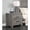Gray, variant on Rustic Gray Design - 2 Drawers with Black Metal Hardware - Bedroom Decor / Realistic Wood Look