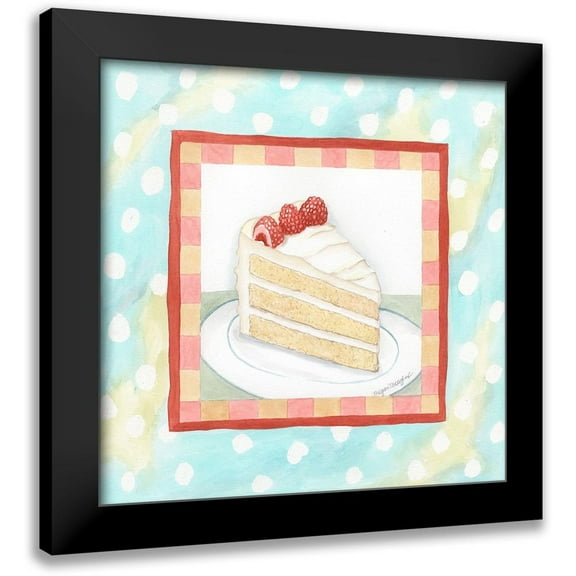 Meagher, Megan 12x12 Black Modern Framed Museum Art Print Titled - Vanilla Cake