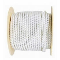The MIBRO Group 235079 0.37 x 400 in. Solid Braided Nylon Rope, White