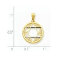 thumbnail image 3 of 14K Yellow Gold Filigree Star Of David Pendant (24 X 17) Made In United States c3739, 3 of 3