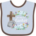 thumbnail image 3 of Inktastic It's My 1st Easter with Cross and Flowers Boys or Girls Baby Bib, 3 of 4