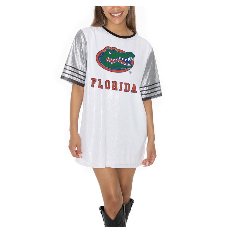 sequin jersey dress 00 Game Day T-Shirt Orange / One size a round neckline and is lined on the front Custom Sequin Jersey Dress -