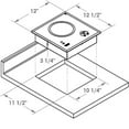thumbnail image 4 of Kenyon B41573 Lite-Touch Series 6" Table de Cuisson Électrique Extérieure avec 1 Zone de Cuisson Touch Senso, 4 of 4
