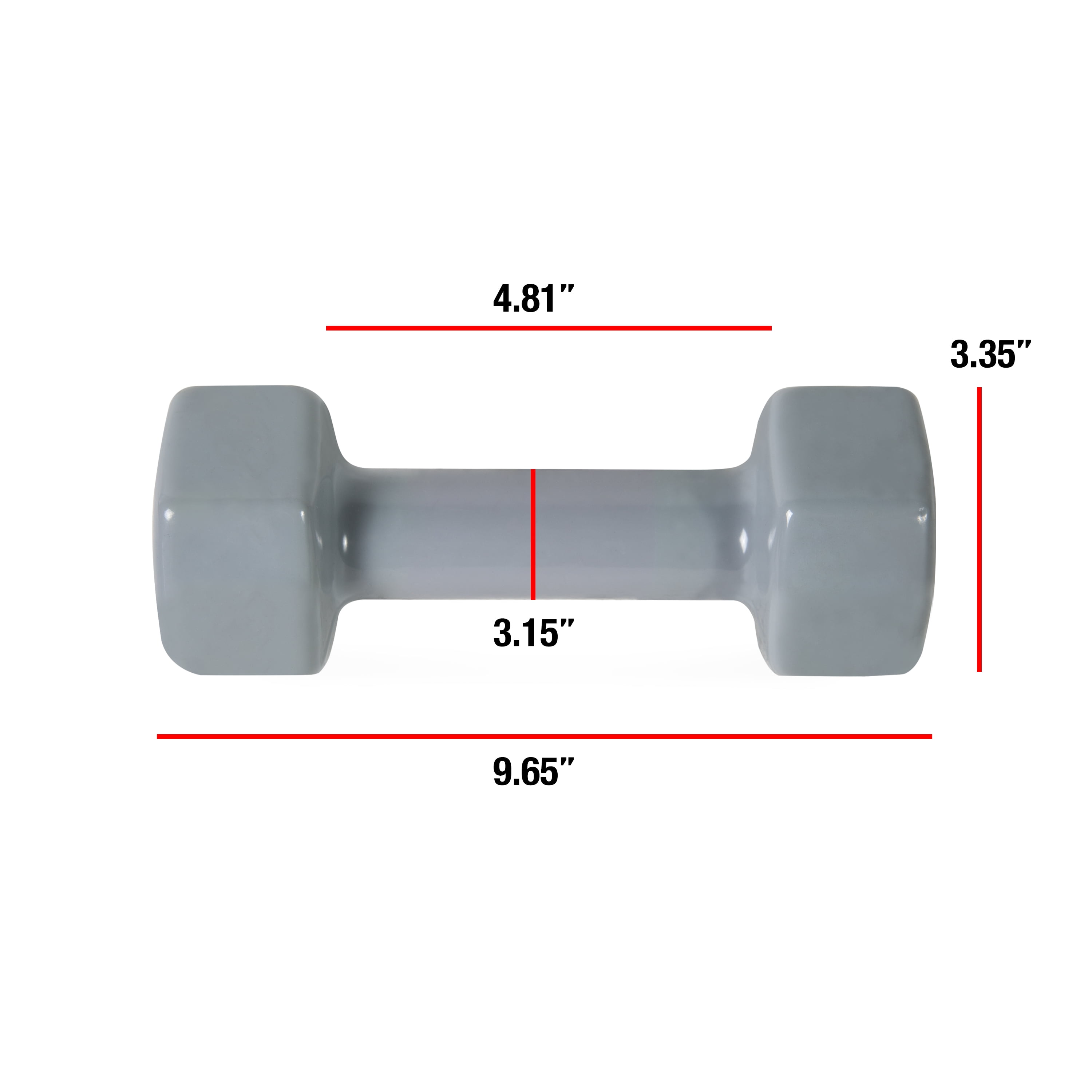 CAP Barbell, 10lb Vinyl-Coated Dumbbell, Single