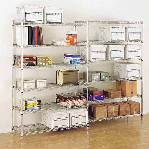 Seville Classics 6-Shelf Wire Shelving System
