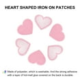 thumbnail image 4 of Uxcell 30 Pcs Heart Shaped Iron on Patches Embroidered Sew Patches Appliques for Clothing Repair Red Pink 1.57"x1.38", 4 of 5