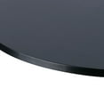 thumbnail image 2 of Leopard MDF Round Top Not Adjustable (41 INCHES Height) Bar Table, Pub Table with Silver Leg and Base (Black), 2 of 2