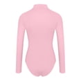 thumbnail image 4 of Gibobby Monos de Moda Mono de manga larga con cuello redondo y cuello redondo para mujer, mono Sexy con camisa de fondo(Rosa， XL), 4 of 4